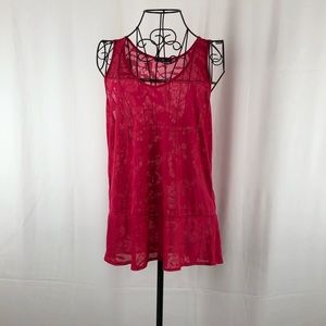 Gap sheer Floral tank top S